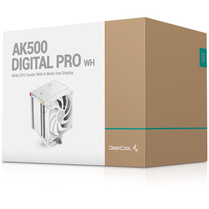 DeepCool AK500 DIGITAL PRO White Refrigerador de aire, ventilador 12cm, Blanco 9