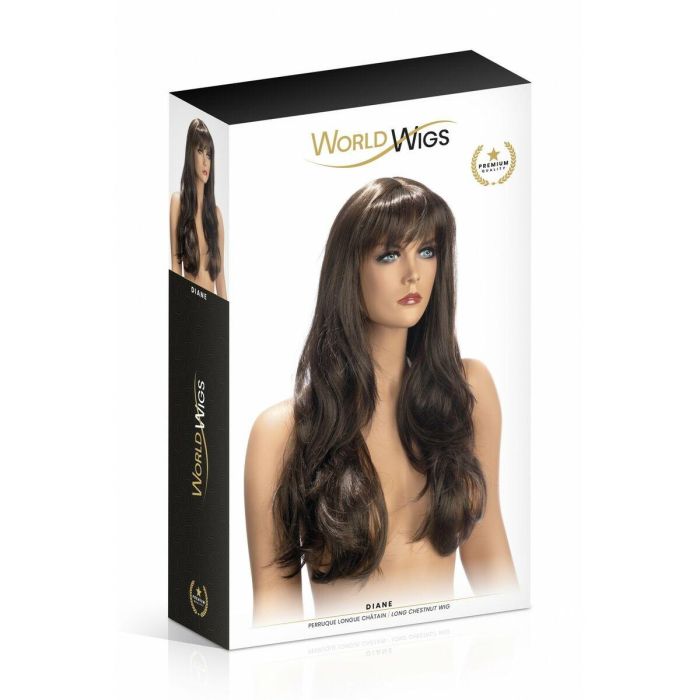 Accesorio Erótico World Wigs Diane Marrón Peluca 1 Accesorio Erótico World Wigs Diane Marrón Peluca 1