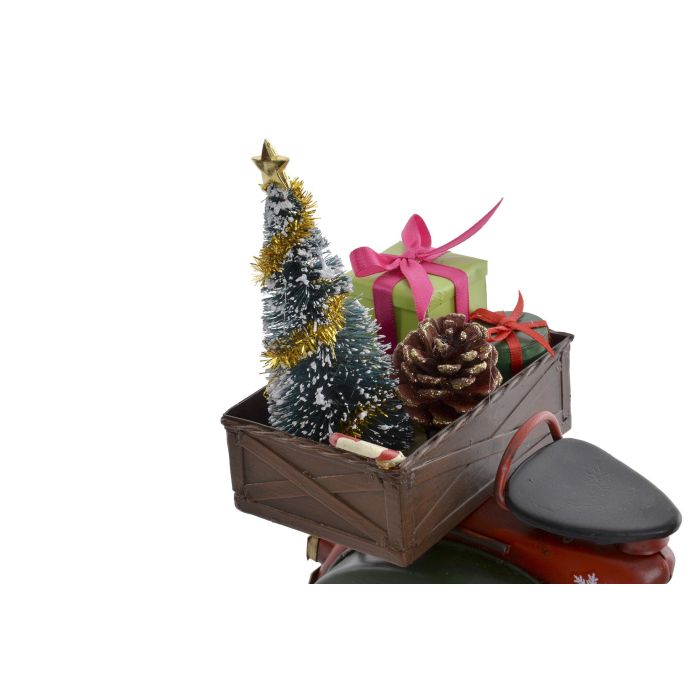 DKD Home Decor Vehiculo Decoracion Navidad Tradicional Rojo Verde 26.5 x 10.5 x 20 cm 1