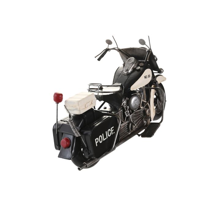DKD Home Decor Moto Decoración Vintage Blanco y Negro de Metal – Medidas 14x35x24 cm - Pack 2 Unidades 1 DKD Home Decor Moto Decoración Vintage Blanco y Negro de Metal – Medidas 14x35x24 cm - Pack 2 Unidades 1