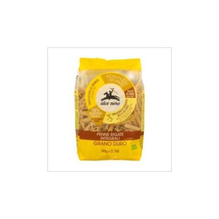 ALCE NERO Macarrones de Trigo Duro Integral 500g Bio