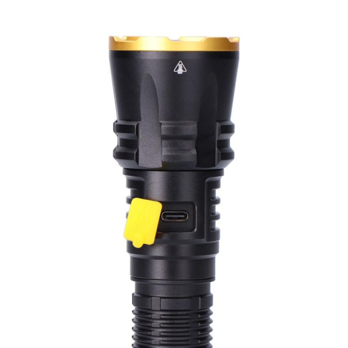 Edm Linterna led largo alcance 1800 lm 600 m 20W IP65 Batería 4000 mAh 5