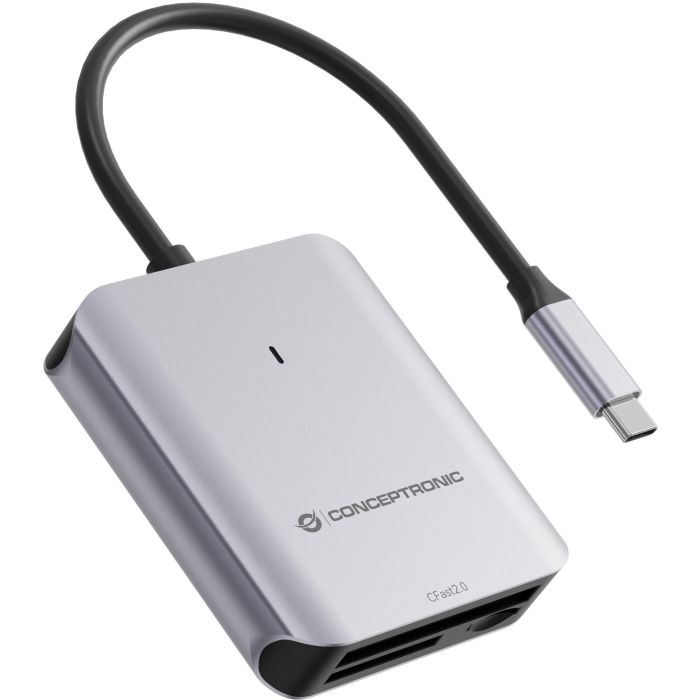 Conceptronic Lector de Tarjetas USB-C BIAN09G SD 4.0, MicroSD 4.0, CFast 2.0, USB 3.2 Gen 2, 10 Gbps 1