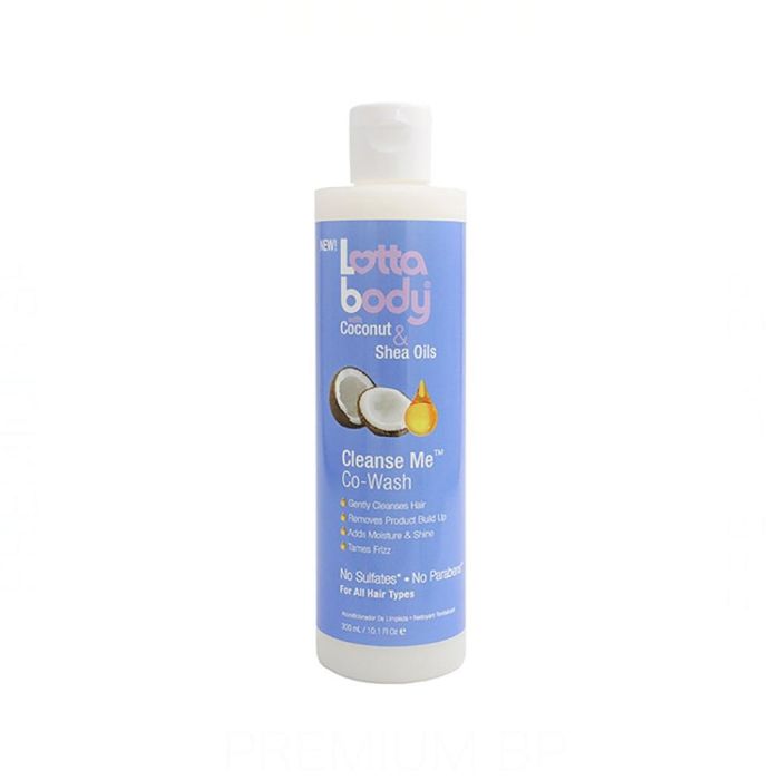 Lotta Body Coconut & Shea Oils Cleanse Me Co-Wash 300ml | Limpia, Hidrata y Elimina Residuos | Para Cabello Natural o Teñido