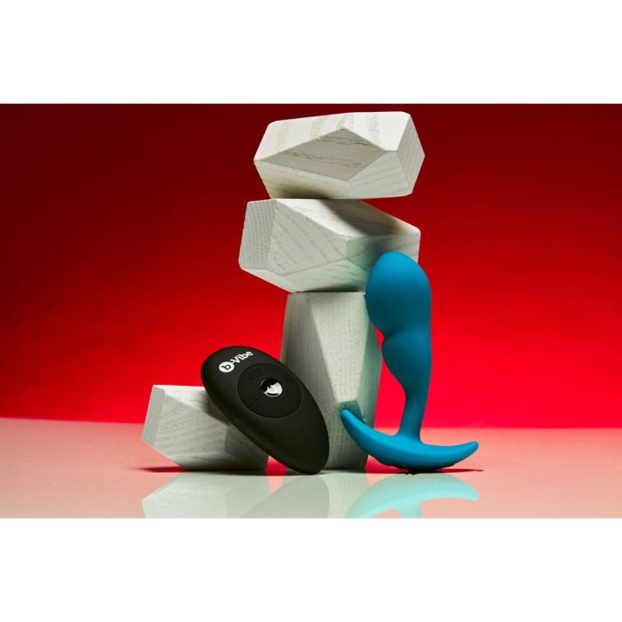 Plug anal con control remoto B-Vibe Azul 3 Plug anal con control remoto B-Vibe Azul 3