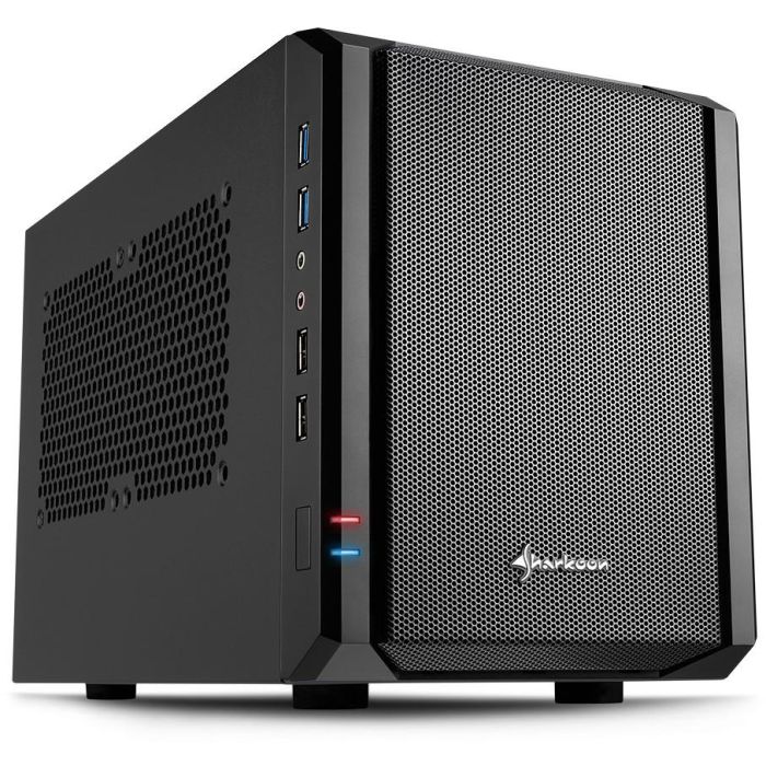 Sharkoon QB One Schwarz - Midi/Minitower ITX, Mini-ITX 3,5 " - PC-/Server Netzteil Kühler - USB, USB 2.0, USB 3.0 2