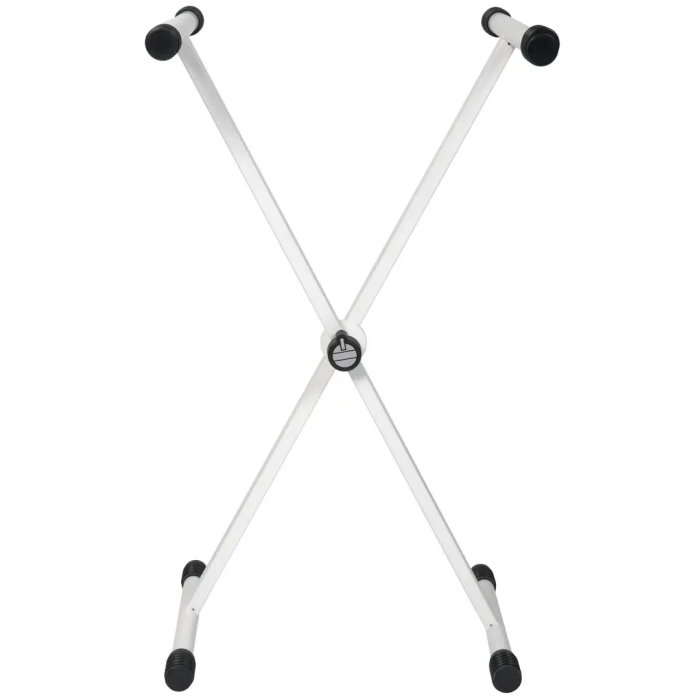 QUIKLOK Soporte Teclado T10 Formato "X" / Perfil Simple - Blanco - Acero/Aluminio - Altura Regulable 1