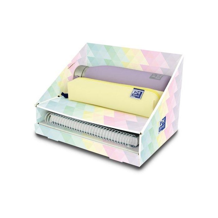 Lote Oxford Regalo Teens (Europeanbook 4 Live&Go A5+ 120H 5X5 T.Pp Pastel, Estuche Live&Go Cuadrado Pequeño Pastel, Botella Oxford By Runbött Touch 50 Cl) (Set de 3)