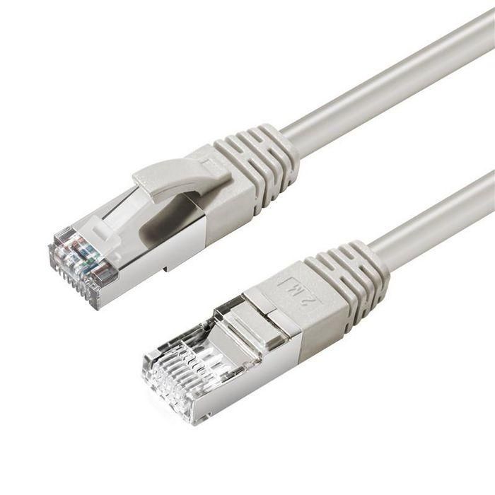 MicroConnect Cable de red CAT6 S/FTP de 10m, gris. Apantallado para proteger contra EMI, compatible con CAT5e/CAT5.