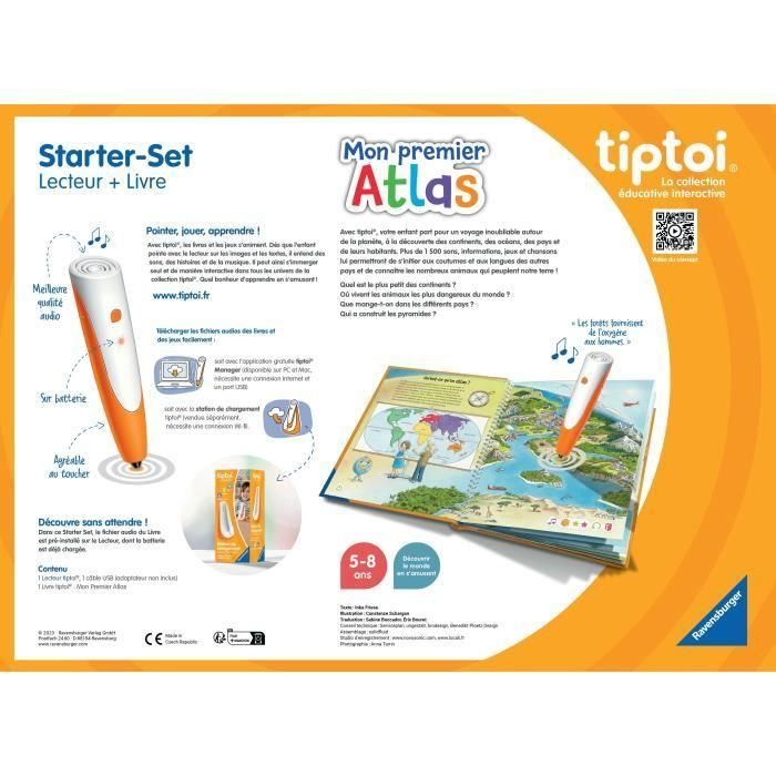 Ravensburger-tiptoi Starter Atlas-4005556001774-Edades de 5 años en adelante 2 Ravensburger-tiptoi Starter Atlas-4005556001774-Edades de 5 años en adelante 2