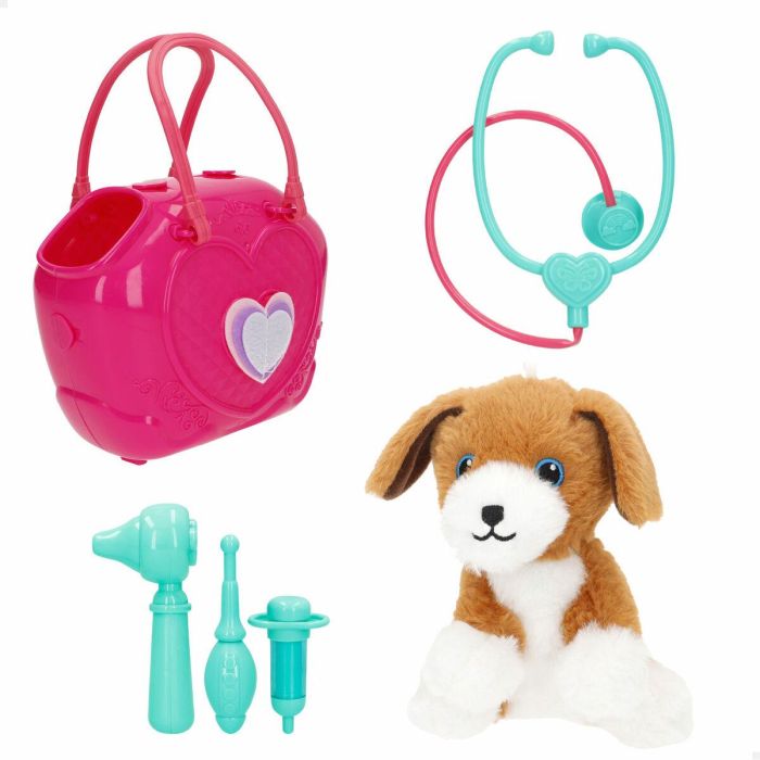 Peluche Colorbaby Felpa Plástico 10 x 17 x 9 cm (6 Unidades) 6 Peluche Colorbaby Felpa Plástico 10 x 17 x 9 cm (6 Unidades) 6