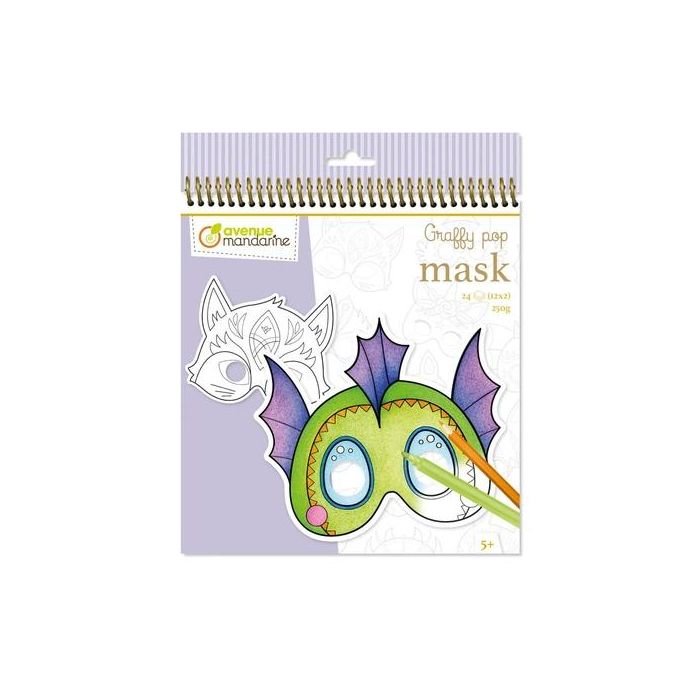 Cuaderno De Mascaras Avenue Mandarine Graffy Animales Fantasticos 250G