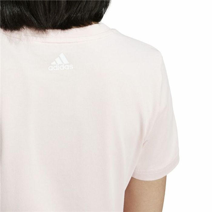Camiseta de Manga Corta Infantil Adidas Essentials Linear Logo Cotton Slim Fit 1