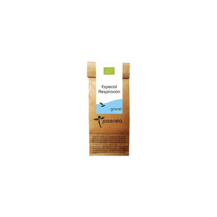 JOSENEA Especial Respiración Bio, mezcla para infusión para catarros bronquiales y afecciones pulmonares, 40Gr.