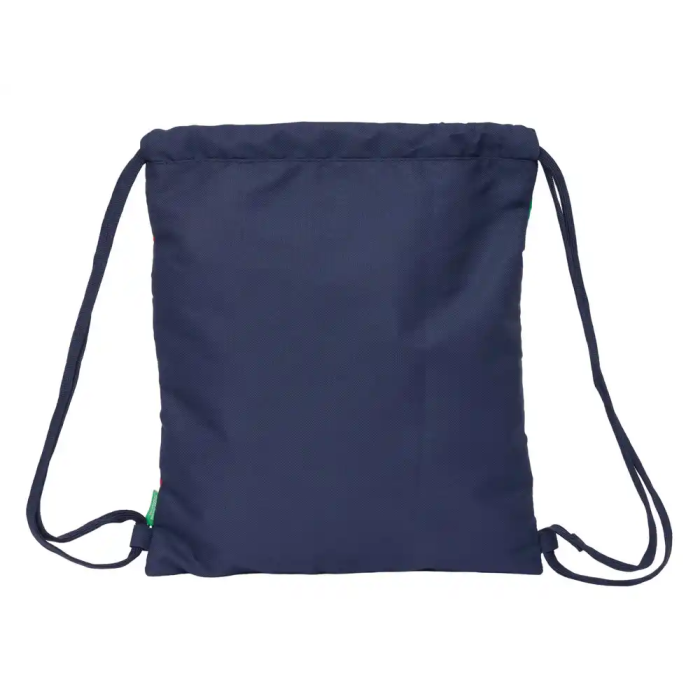 Bolsa Mochila con Cuerdas Benetton Flag Azul marino 35 x 40 x 1 cm 1
