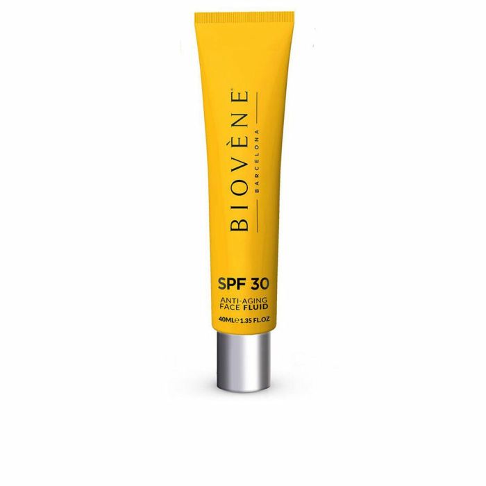 Biovène HYALURONIC ANTI-AGING Fluido Facial Protector Solar SPF30 Ultraligero con Ácido Hialurónico y Niacinamida, Antiedad 40 ml