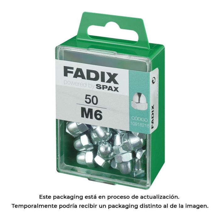 Fadix Tuerca Ciega M 6 Acero Cincado M 50 Unidades DIN 1587 Referencia 10918218 Fadix Tuerca Ciega M 6 Acero Cincado M 50 Unidades DIN 1587 Referencia 10918218