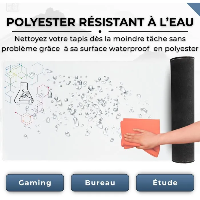 The G-Lab THE3760162053371 - Alfombrilla de ratón XXL Selenium Pad 90 x 40 x 0.4 cm Antideslizante Blanco