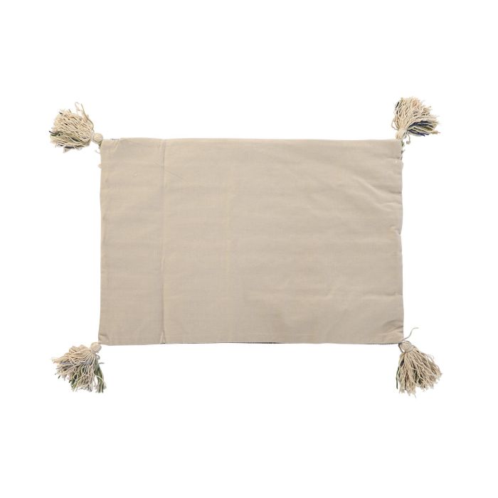 DKD Home Decor Funda Cojín Decorativa Multicolor de Algodón y Poliéster con Diseño de Flecos y Cierre de Cremallera 40 x 60 cm 2
