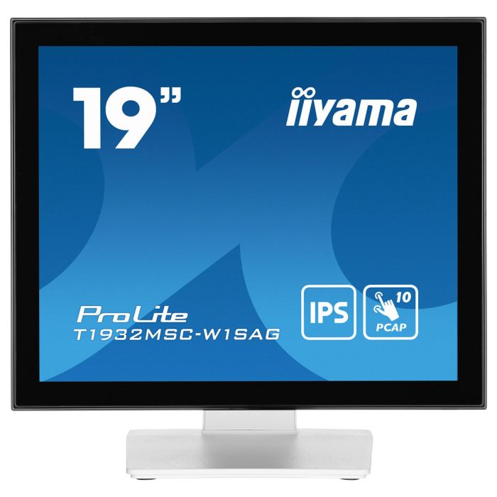 iiyama T1932MSC-W1SAG - Monitor Táctil 48.0cm (19") Full HD LED IPS 5:4 Blanco con HDMI+DP+USB 1