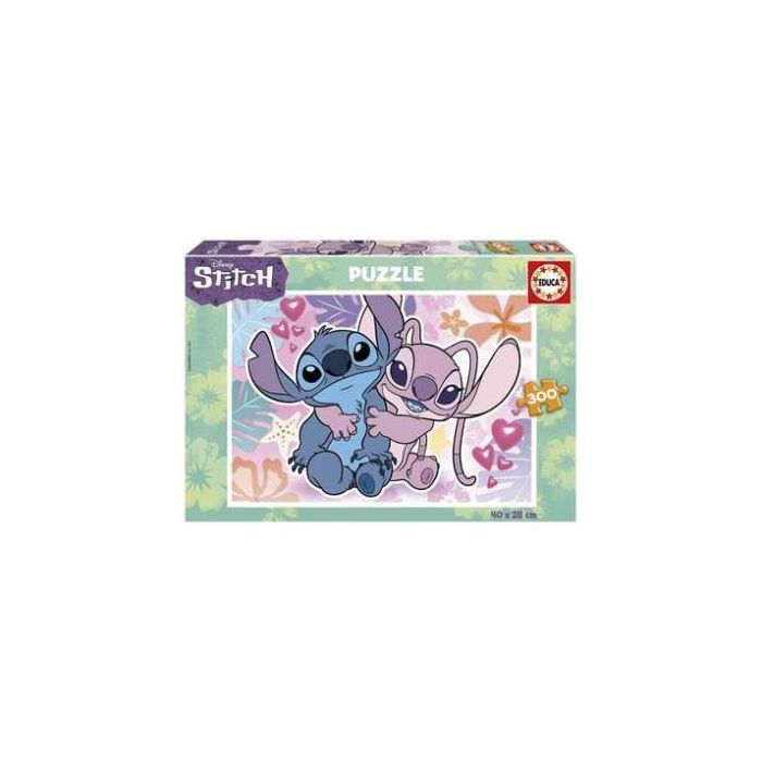 Educa Puzzle 300 Piezas Stitch Y Angel 19964 +8 Años Disney