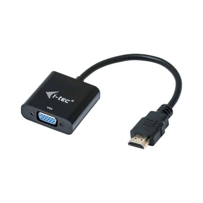 Adaptador HDMI a VGA i-Tec HDMI2VGAADA Negro 15 cm 0 Adaptador HDMI a VGA i-Tec HDMI2VGAADA Negro 15 cm 0