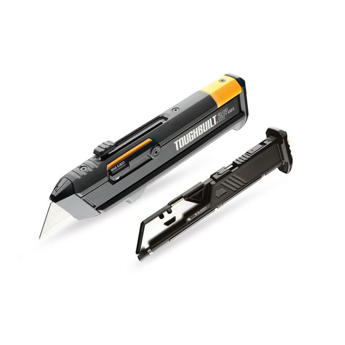 Toughbuilt Cúter recargable con mecanismo de recarga rápida, 5+5 hojas, modelo TB-H4S2-03 0 Toughbuilt Cúter recargable con mecanismo de recarga rápida, 5+5 hojas, modelo TB-H4S2-03 0