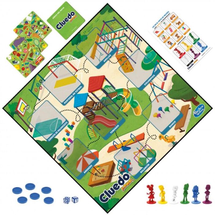 Hasbro Games F6419 Cluedo Junior Juego de Misterio 2 en 1: Misterio del Patio de Recreo y Laboratorio, evolutivo para niños +4 años 1 Hasbro Games F6419 Cluedo Junior Juego de Misterio 2 en 1: Misterio del Patio de Recreo y Laboratorio, evolutivo para niños +4 años 1