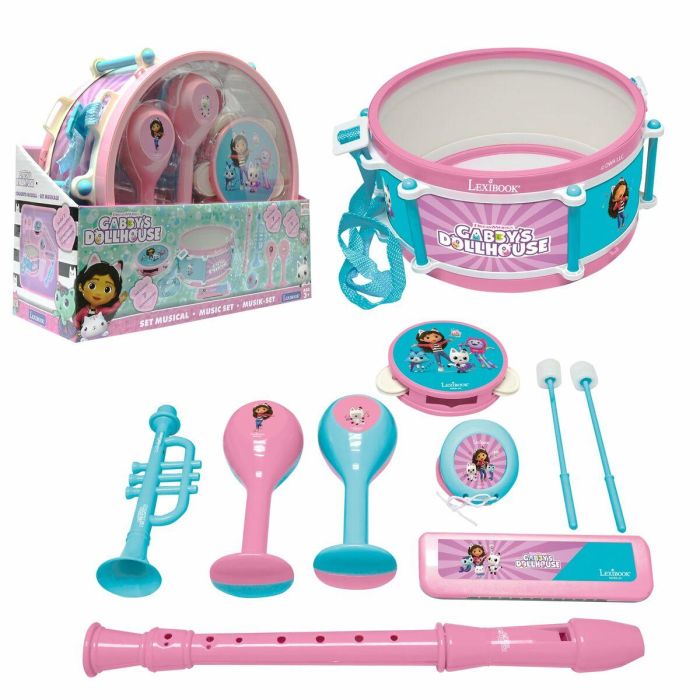 Lexibook LEX3380743105475 Set musical Gabby y la Casa Mágica con 7 instrumentos y almacenamiento en tambor 9 Lexibook LEX3380743105475 Set musical Gabby y la Casa Mágica con 7 instrumentos y almacenamiento en tambor 9