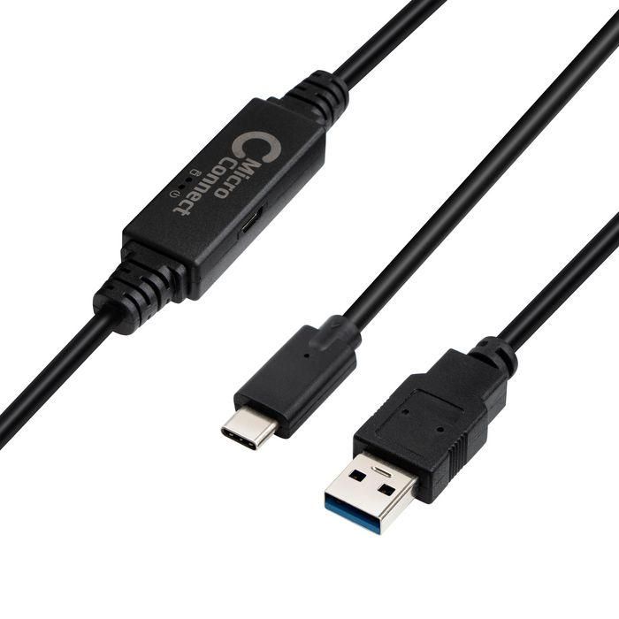 MicroConnect USB 3.2 Gen 1 A to USB-C 3.2 Gen 1 Cable - 5m Cable, 5 Gbit/s MicroConnect USB 3.2 Gen 1 A to USB-C 3.2 Gen 1 Cable - 5m Cable, 5 Gbit/s