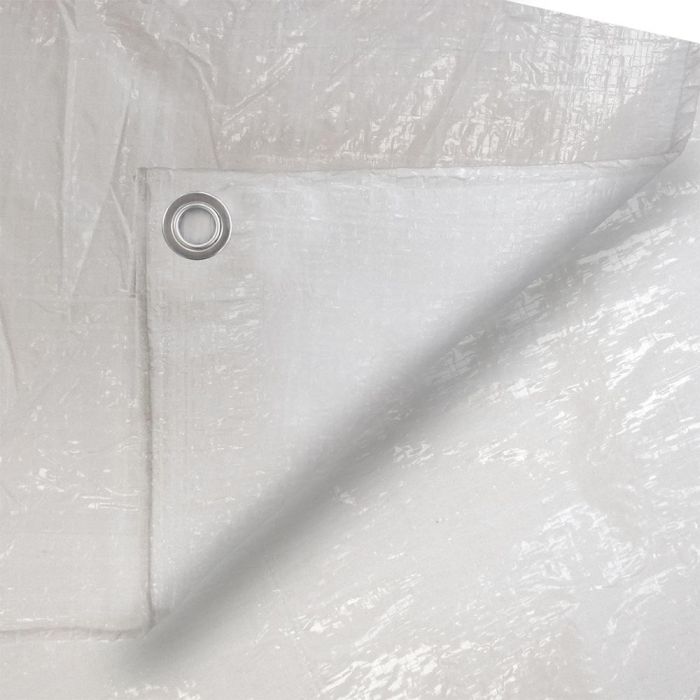 Toldo polietileno de doble cara color blanco, densidad 90 g / m², 4 x 5 m Toldo polietileno de doble cara color blanco, densidad 90 g / m², 4 x 5 m
