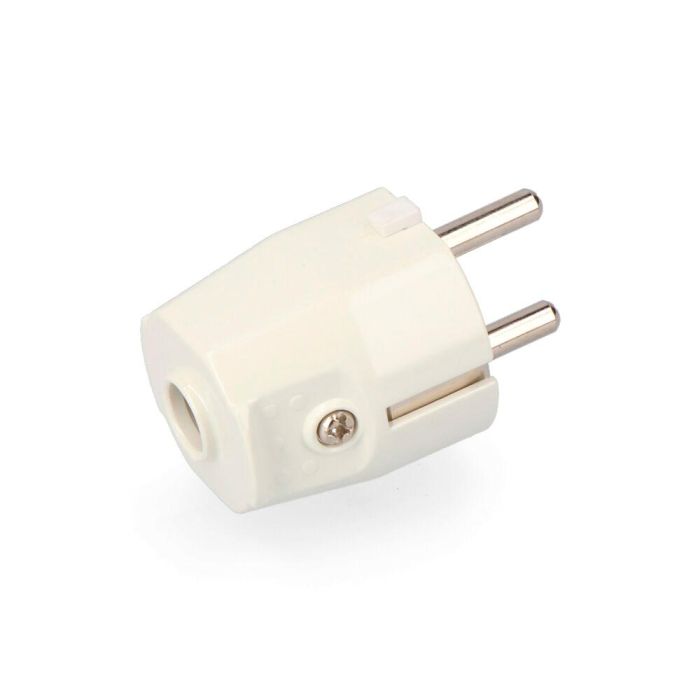 Edm Clavija tipo F 4,8mm 10/16A T/TL blanca, salida frontal, 250V 0 Edm Clavija tipo F 4,8mm 10/16A T/TL blanca, salida frontal, 250V 0