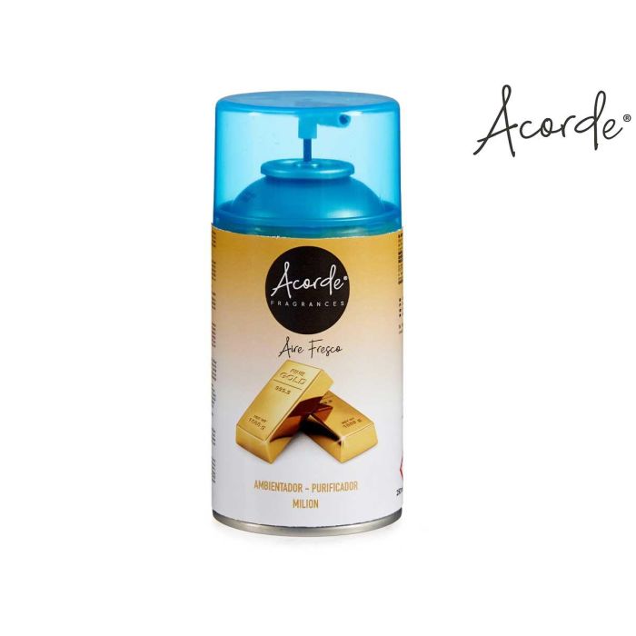 Acorde Recambio Ambientador Aerosol Milion 250 ml (6.5x14.5x6.5 cm) (Set de 6) Acorde Recambio Ambientador Aerosol Milion 250 ml (6.5x14.5x6.5 cm) (Set de 6)