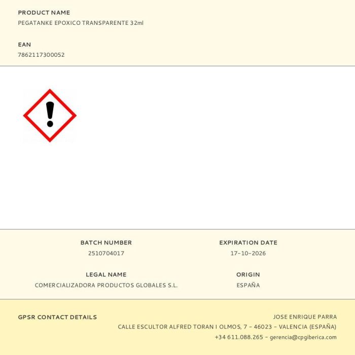 Pegatanke Pegamento Epoxico Bicomponente Transparente 32ml - Alta Resistencia, Pega Bajo Agua 3 Pegatanke Pegamento Epoxico Bicomponente Transparente 32ml - Alta Resistencia, Pega Bajo Agua 3