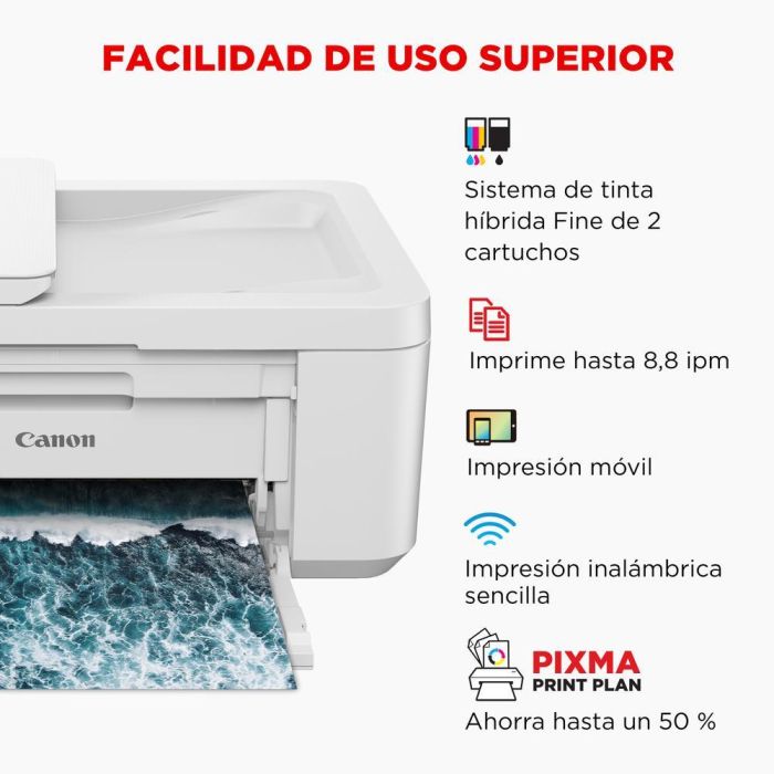 Multifunción Fotográfica Canon PIXMA TR4751i WiFi/ Fax/ Dúplex/ Blanca 3 Multifunción Fotográfica Canon PIXMA TR4751i WiFi/ Fax/ Dúplex/ Blanca 3