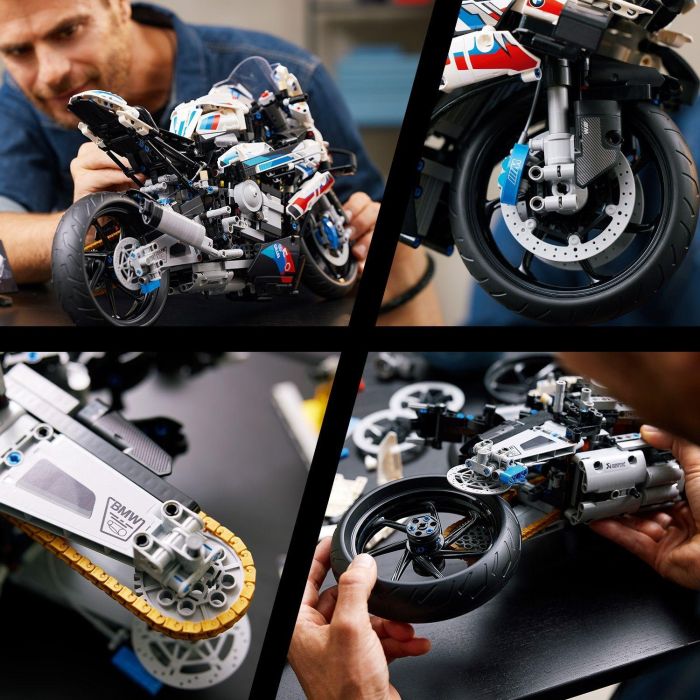 LEGO 42130 Technic BMW M 1000 RR Motocicleta, Réplica Detallada Modelo a Escala 1:5 para Adultos y Amantes de la Construcción y Exhibición 5