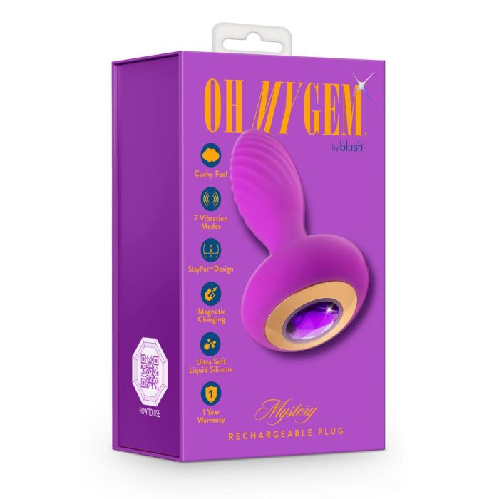 G-Plug Pequeño Neon Rosa Blush Oh My Gem Morado (7,6 cm) 1 G-Plug Pequeño Neon Rosa Blush Oh My Gem Morado (7,6 cm) 1