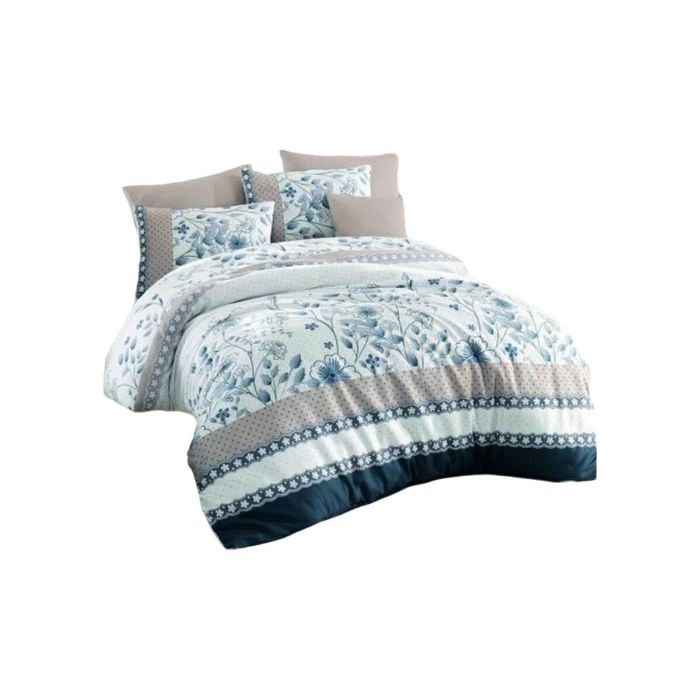 Juego de funda nórdica Azul Cama de 200 3 Piezas 0 Juego de funda nórdica Azul Cama de 200 3 Piezas 0