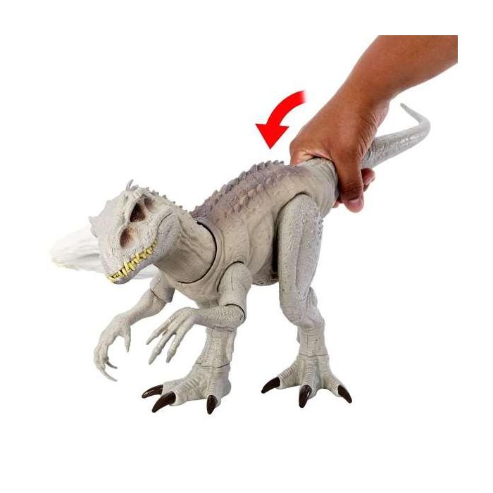 Figura dinosaurio jurassic world rex indominus camúflate y devora 53 cm con sonidos 2