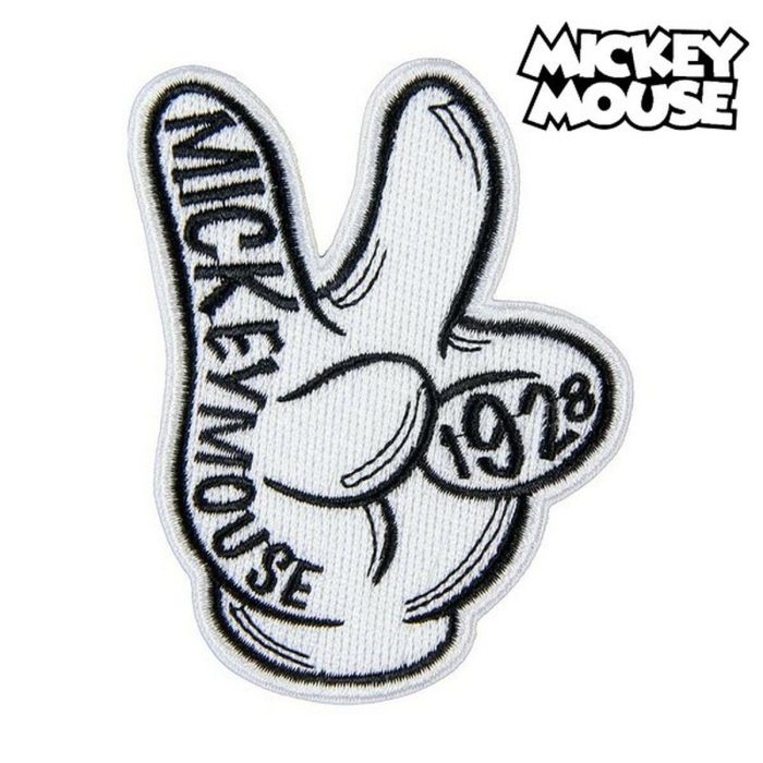 Parche Mickey Mouse Blanco 9,5 x 14,5 cm 7