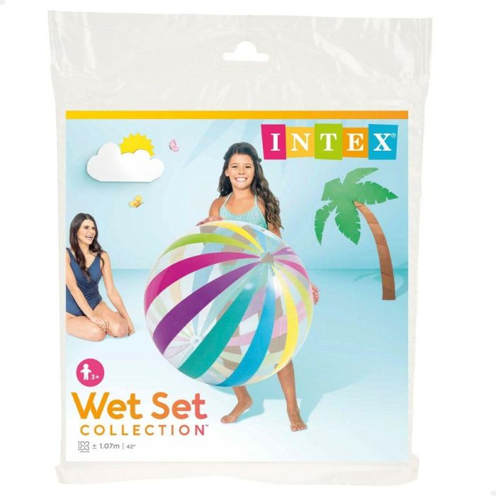 Pelota de playa Intex Jumbo Ø 107 cm PVC (24 Unidades) 3 Pelota de playa Intex Jumbo Ø 107 cm PVC (24 Unidades) 3