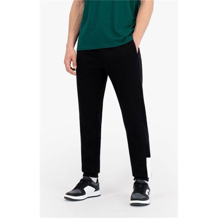 Pantalón Largo Deportivo Champion Rib Cuff Colour Block Negro Hombre 3