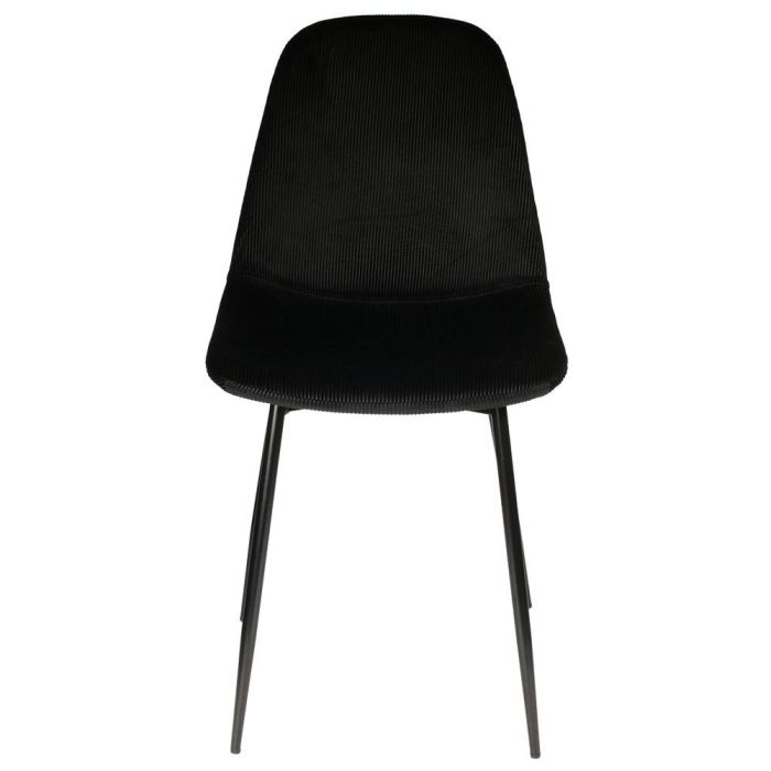 Home Deco Factory Silla Terciopelo Negra Giulia Lounge 43,7x54,2 cm h.85,5 cm 1