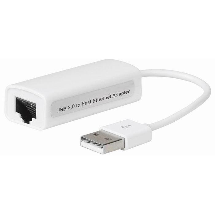 MicroConnect USB2.0 to Ethernet, white MicroConnect USB2.0 to Ethernet, white