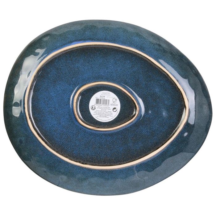 Home Deco Factory Plato Gres Azul Natural Colección 27,5 cm 1