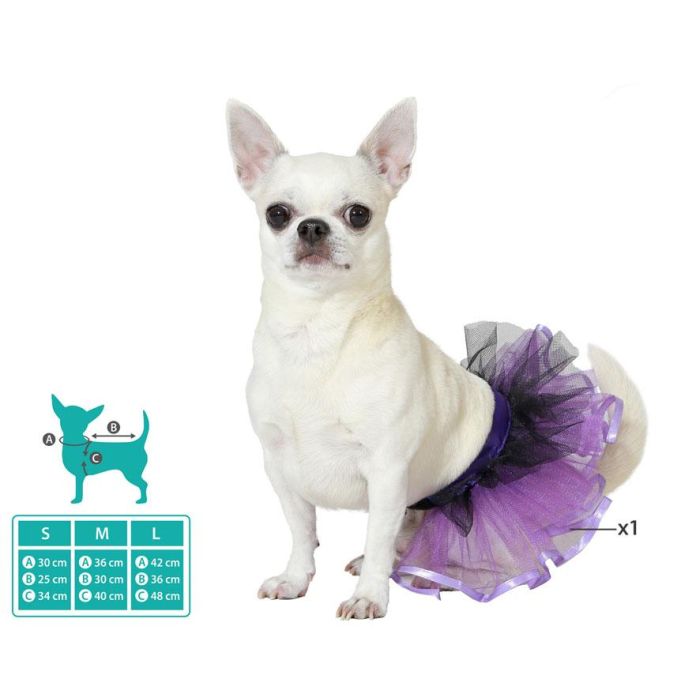 Disfraz Tutú Morado para Mascota, Talla L, Temática Circo, de Poliéster 0 Disfraz Tutú Morado para Mascota, Talla L, Temática Circo, de Poliéster 0