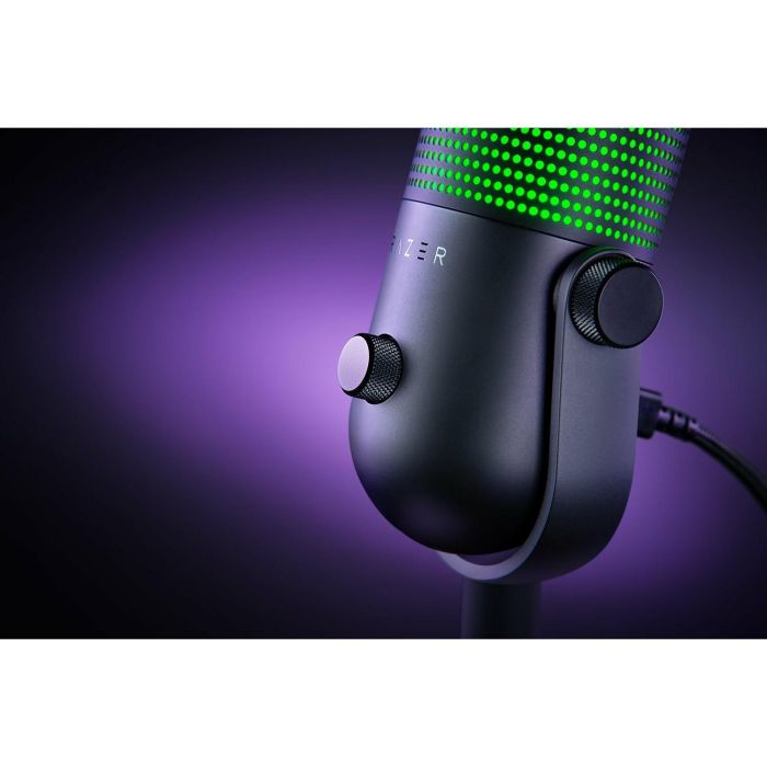 Razer Seiren V3 Chroma Micrófono para tableta, Supercardioide, USB-C, Negro, Plug and Play, con retroiluminación LED 8