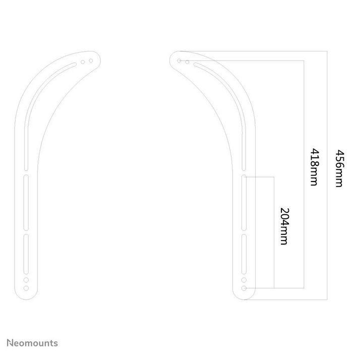 Neomounts Soundbar Bracket (To Mount On An Exisiting Vesa Mount) 2 Neomounts Soundbar Bracket (To Mount On An Exisiting Vesa Mount) 2