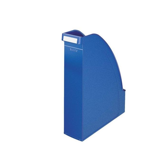 Revistero Plastico Leitz Plus A4 78Mm Opaco Azul 6 unidades