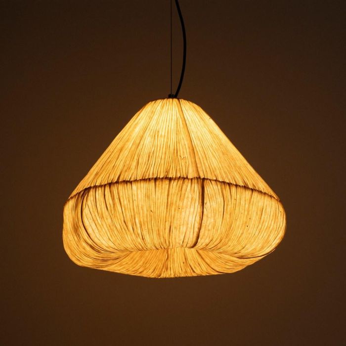 Lámpara Techo Beige Papel-Metal 49 X 49 X 40 cm